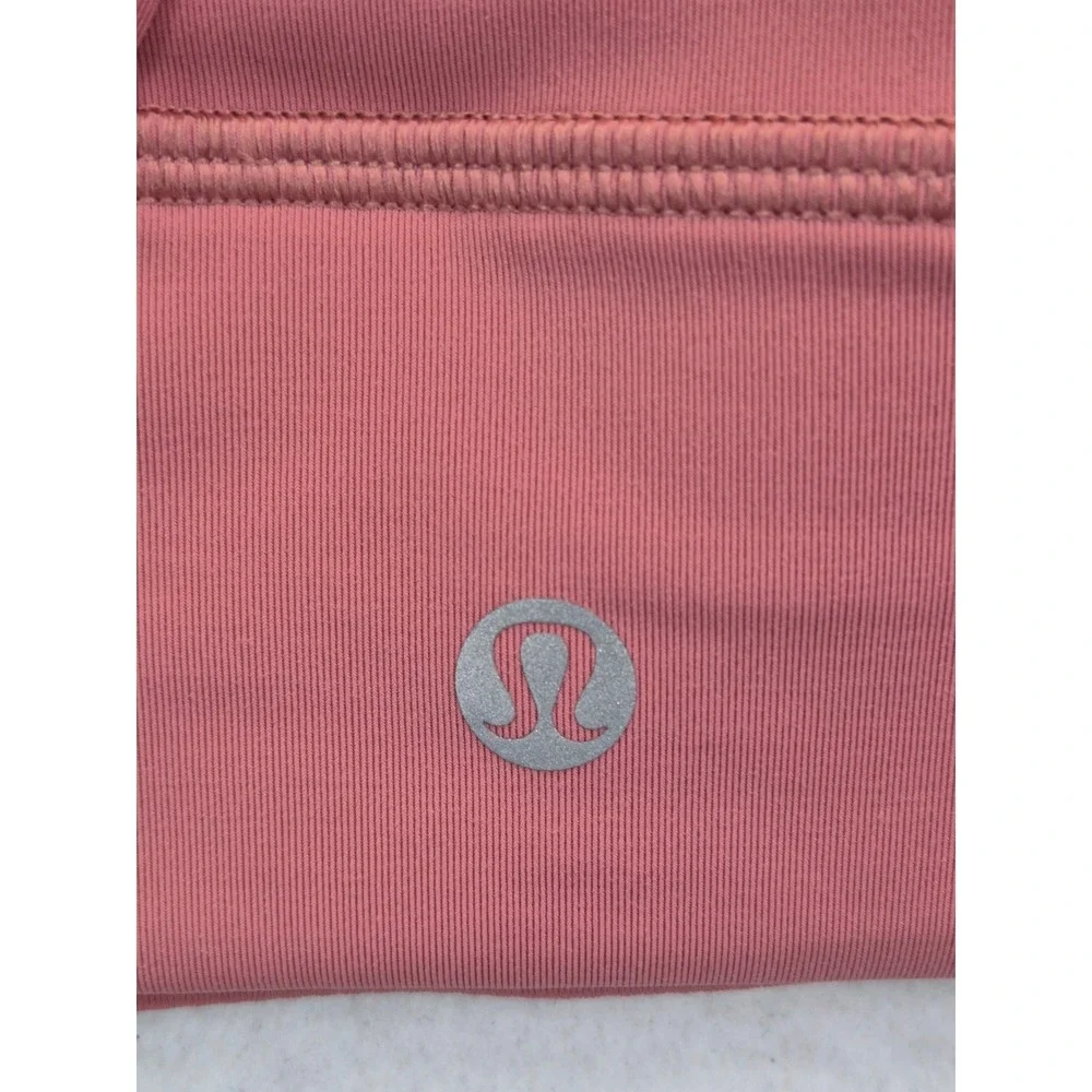 Lululemon Energy High Neck Longline Sports Bra Women's 8 Pink
